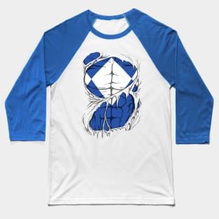 Blue Ranger ripped Baseball T-Shirt